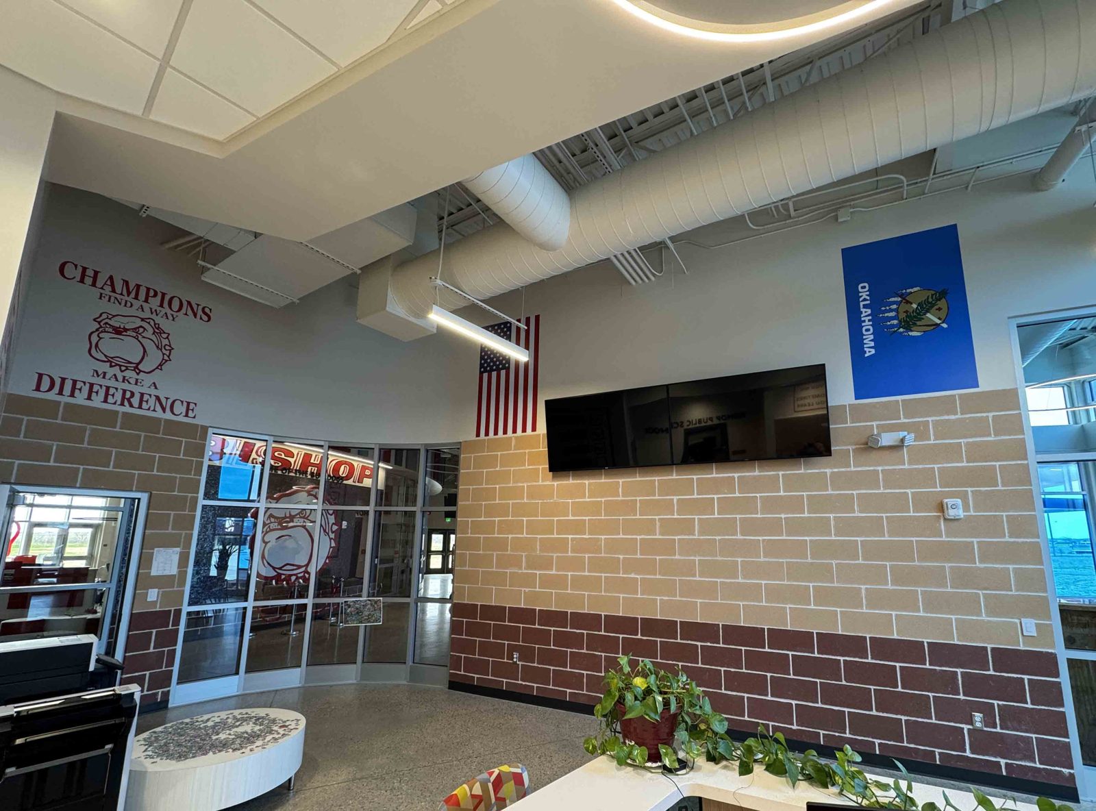 Gymnasium wall graphics